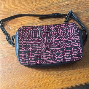 Michael Kors Pink and Black Crossbody Bag